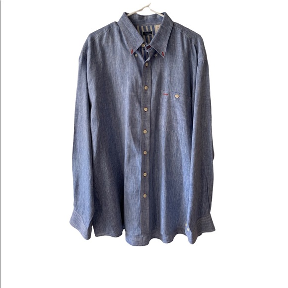 Tom James Linen Button Up Shirt - Picture 1 of 9